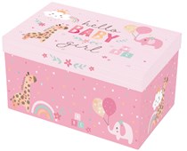 Hello Baby Girl Collapsible Gift Box