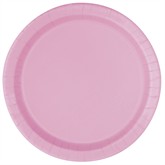 Light Pink 7" Round Paper Plates 8pk