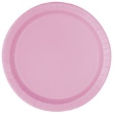Light Pink 9" Round Paper Plates 8pk