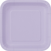 Lavender 9" Square Paper Plates 14pk