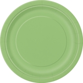 Lime Green 9" Round Paper Plates 8pk
