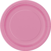 Hot Pink 9" Round Paper Plates 8pk
