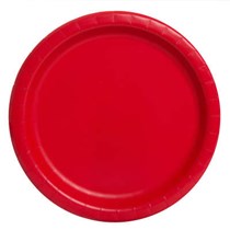 Ruby Red Paper 23cm Party Plate 16 Pack
