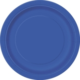 Royal Blue 9" Round Paper Plates 8pk