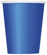 Unique Party 9oz Royal Blue Paper Cups 8pk