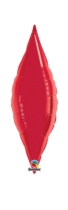 Ruby Red 13" Foil Taper Balloon
