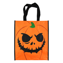 Halloween Pumpkin Woven Trick Or Treat Bag 34x 40cm