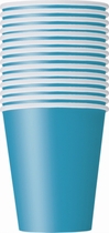 Value Pack Caribbean Teal 9oz Paper Cups 14pk