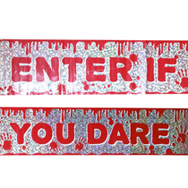 Halloween Entre If You Dare Foil Banner 2.6m