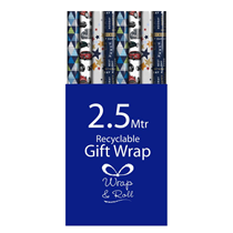 Male Gift Wrap 2.5M - 49 Rolls