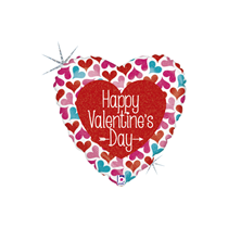 Valentine Grabo 9" Cute Hearts Foil Balloon