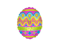 Mini Bright Easter Egg 9" Air Fill Foil Balloon