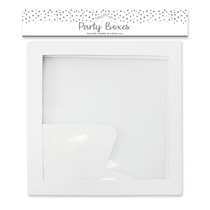 Clear Party Boxes 4pk (Balloons & Vinyl Stickers NOT Included)