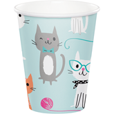 Purrfect Cat Party 9oz Paper Cups 8pk