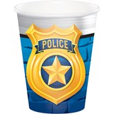 Police Party 9oz Paper Cups 8pk