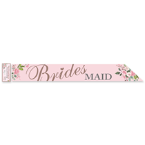 Bridesmaid Pink Paper Sash