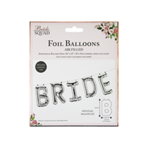 Bride Silver Balloon Letter Banner