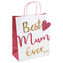 Mother's Day Best Mum Ever Large Gift Bag