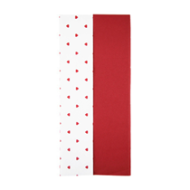 Valentine's Hearts & Red Tissue Paper 6pk 70cm x 50cm