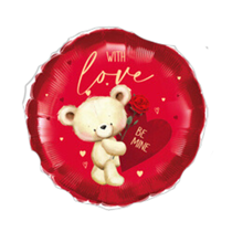 Valentine's Bear Be Mine 18" Foil Balloon