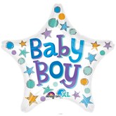 Baby Boy Star 18" Foil Balloon