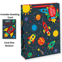 Solar System XL Gift Bag & Card 6pk