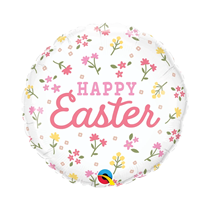 Happy Easter Ditsy Floral 18" Foil Balloon