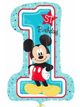 Mickey 1st Birthday  28" Supershape Foil Balloon