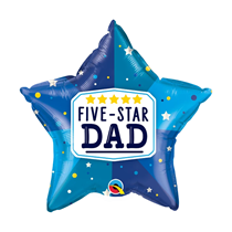 Father's Day Five Star Dad 20" Foil Balloon