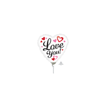Valentine's Love You 4" Mini Shape Foil Balloon