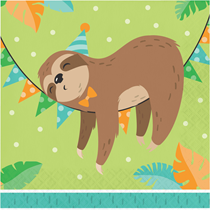 Sloth Party 2-ply Lunch Napkins 16pk