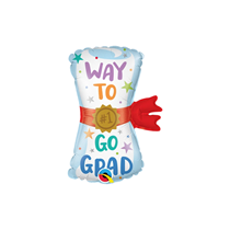 Way To Go Grad 14" MIni Foil Balloon