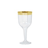 Premium Gold Detail Wine Glasses 8pk