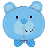 Blue Teddy Bear 27" Multi Sided Foil Balloon