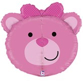 Pink Teddy Bear 27" Multi Sided Foil Balloon