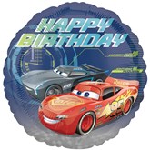 Disney Cars 3 Happy Birthday 18" Foil Balloon