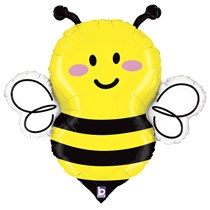 Smiling Bee 34" Foil Balloon