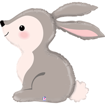 Cute Woodland Bunny Rabbit 36" Foil Balloon