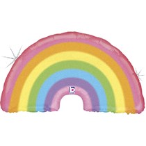 Glitter Holographic Rainbow 36" Foil Balloon