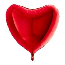 Grabo Metallic Red 36" Heart Foil Balloon
