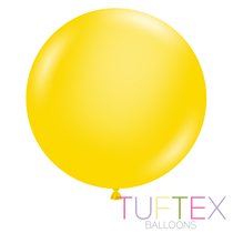Tuftex Standard Yellow 36" Latex Balloons 10pk