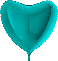 Pastel Tiffany 36" Foil Heart Balloon