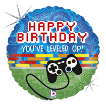 Level Up Birthday 18" Foil Balloon