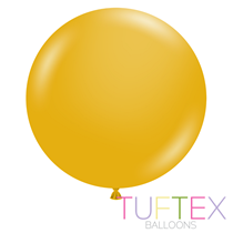 Tuftex Standard Mustard 36" Latex Balloons 10pk