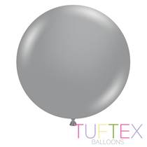 Tuftex Metallic Silver 36" Latex Balloons 10pk