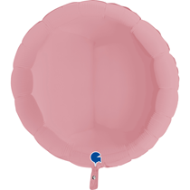 Pastel Matte Pink 36" Round Foil Balloon
