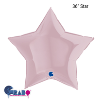 Grabo Pastel Pink Star 36" Foil Balloon