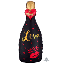 Valentine's Love You Bottle 35" Foil Balloon
