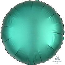 Round Satin Luxe 18 Inch Shaped Green Foil Balloon