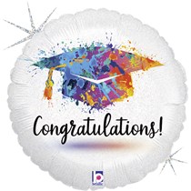 Congratulations Grad Paint 18" Foil Balloon
